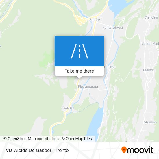 Via Alcide De Gasperi map