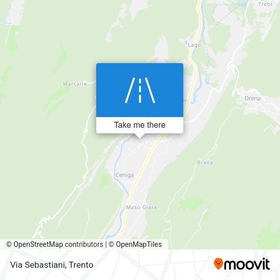 Via Sebastiani map