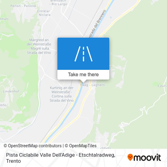 Pista Ciclabile Valle Dell'Adige - Etschtalradweg map