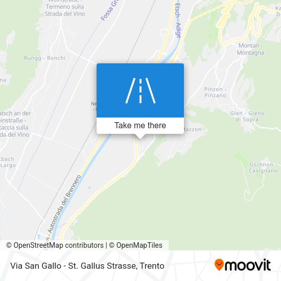 Via San Gallo - St. Gallus Strasse map