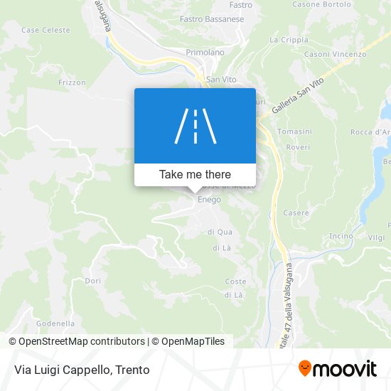 Via Luigi Cappello map