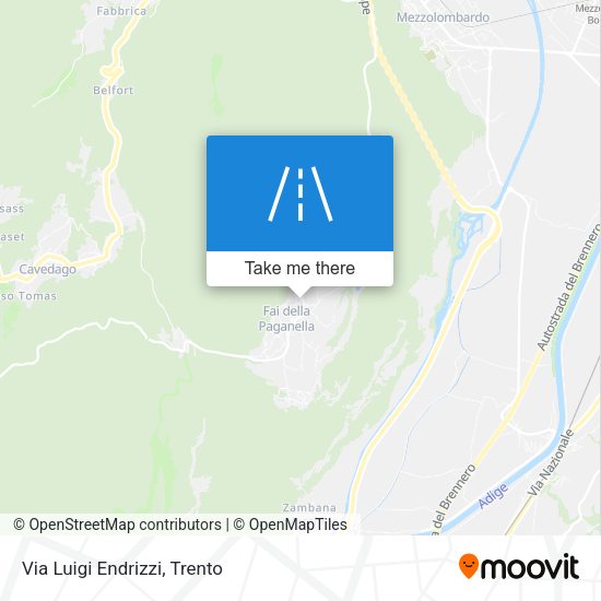 Via Luigi Endrizzi map