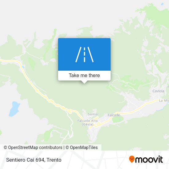 Sentiero Cai 694 map