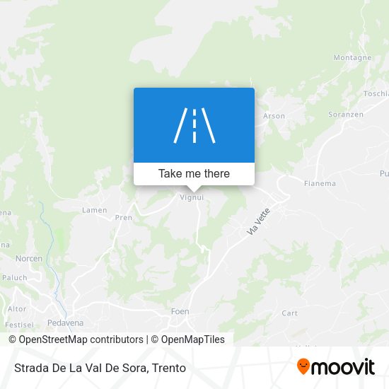 Strada De La Val De Sora map