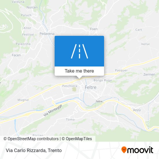 Via Carlo Rizzarda map