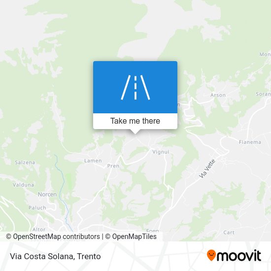 Via Costa Solana map