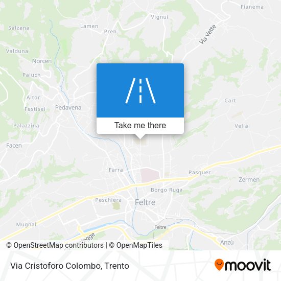 Via Cristoforo Colombo map