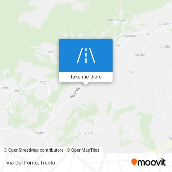 Via Del Forno map