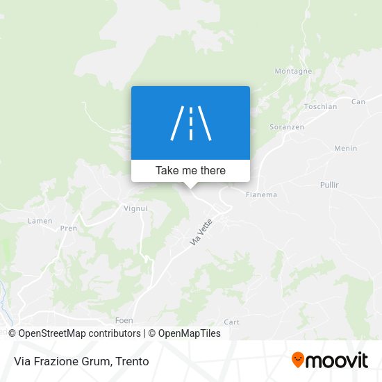 Via Frazione Grum map