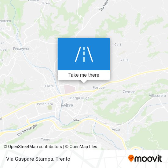 Via Gaspare Stampa map
