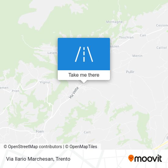 Via Ilario Marchesan map