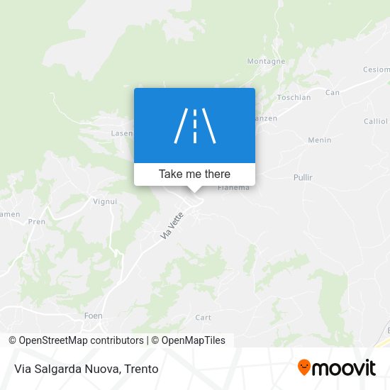 Via Salgarda Nuova map
