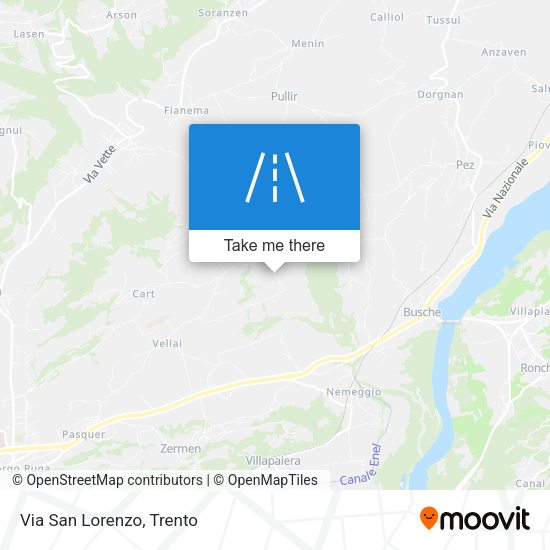 Via San Lorenzo map