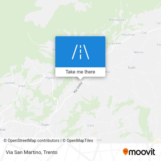 Via San Martino map
