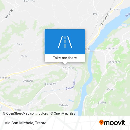 Via San Michele map
