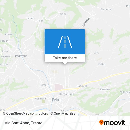 Via Sant'Anna map