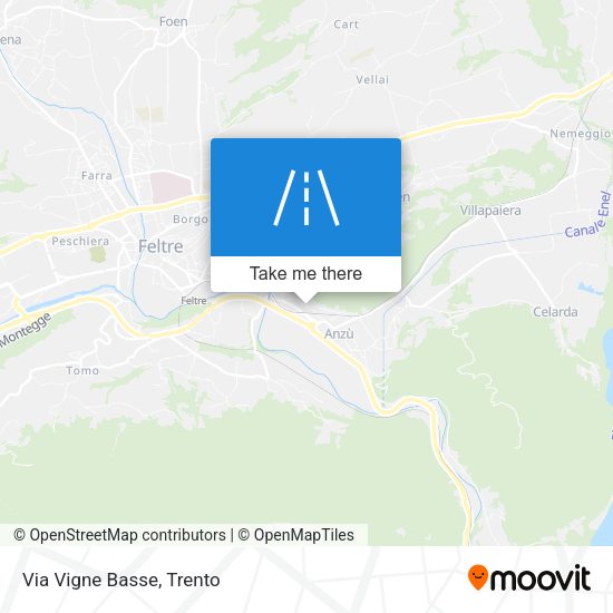Via Vigne Basse map