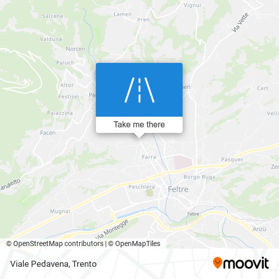 Viale Pedavena map