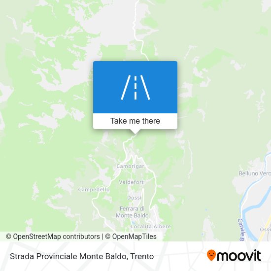 Strada Provinciale Monte Baldo map