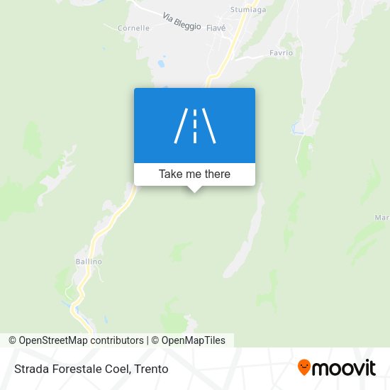 Strada Forestale Coel map