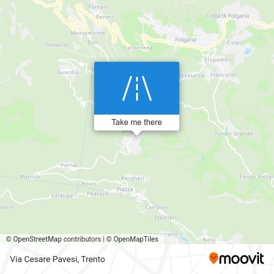 Via Cesare Pavesi map