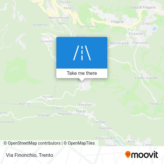 Via Finonchio map
