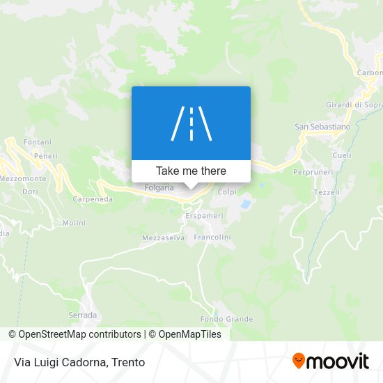 Via Luigi Cadorna map