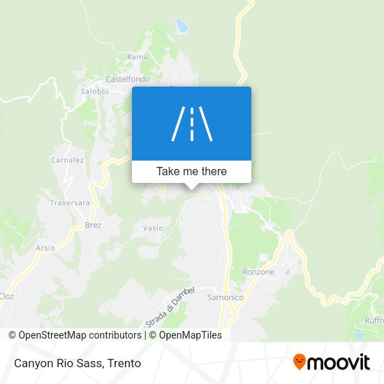 Canyon Rio Sass map