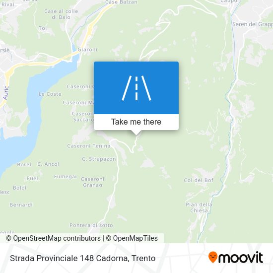 Strada Provinciale 148 Cadorna map