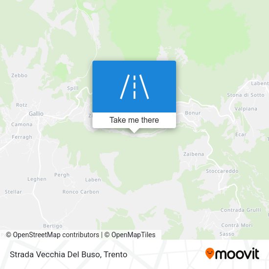 Strada Vecchia Del Buso map