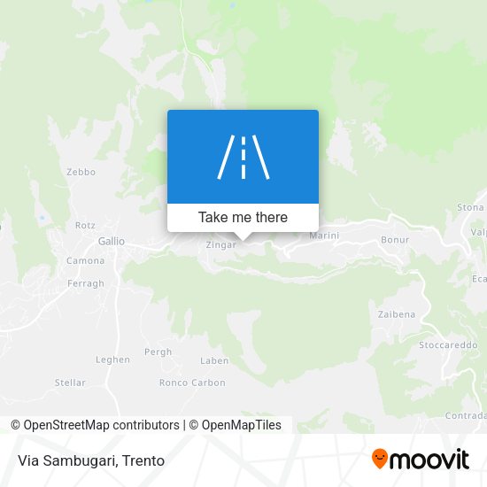 Via Sambugari map