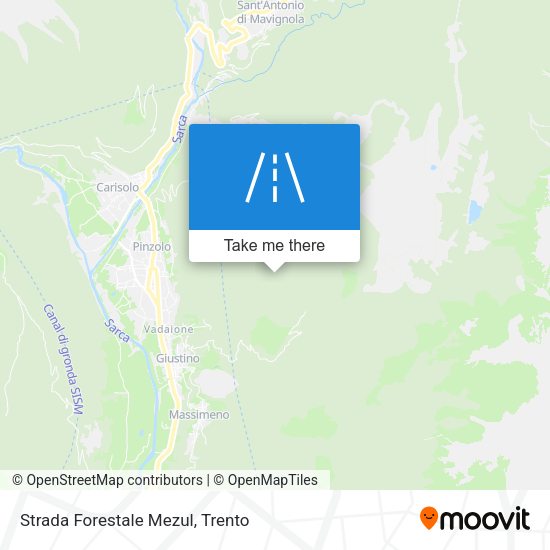 Strada Forestale Mezul map