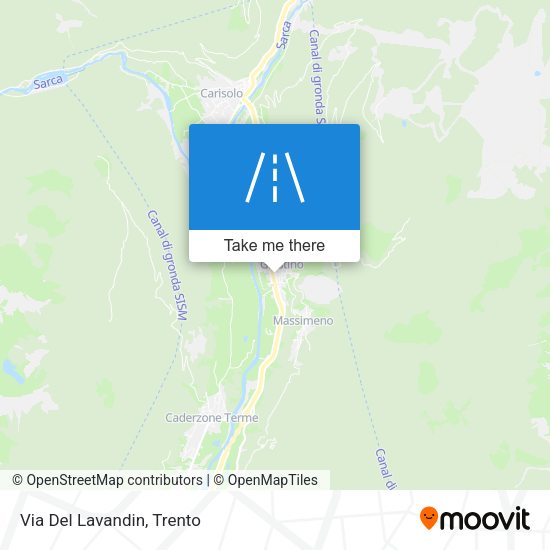 Via Del Lavandin map
