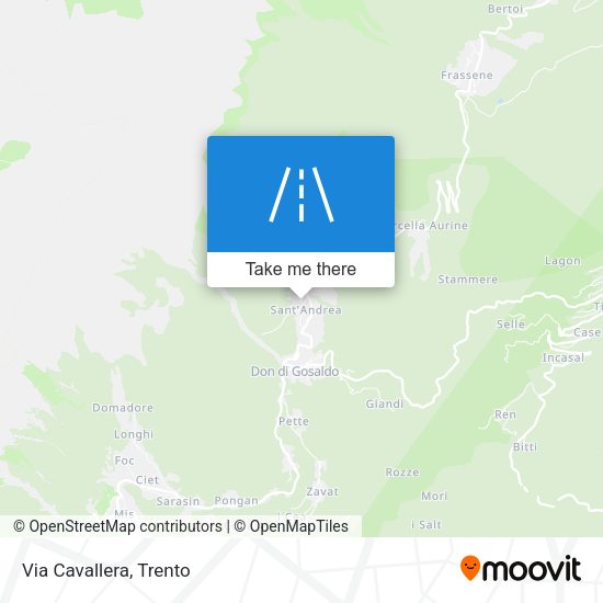 Via Cavallera map
