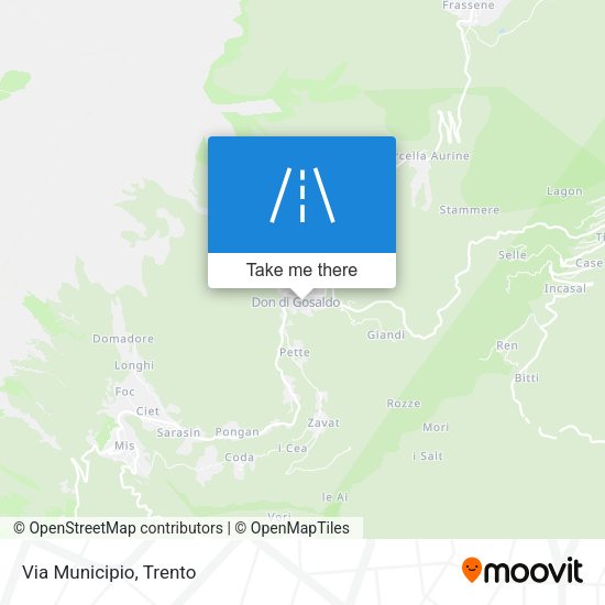 Via Municipio map
