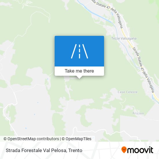Strada Forestale Val Pelosa map