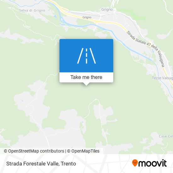 Strada Forestale Valle map
