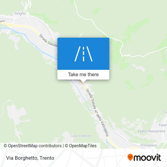 Via Borghetto map