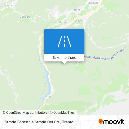 Strada Forestale Strada Dei Orti map