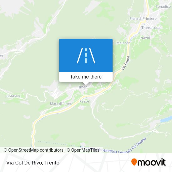 Via Col De Rivo map