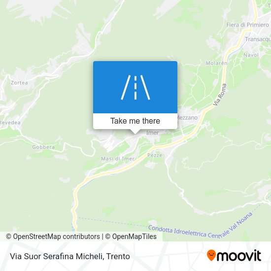 Via Suor Serafina Micheli map