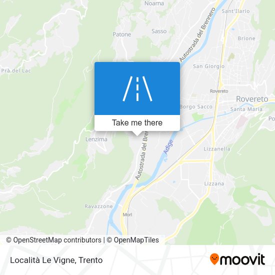 Località Le Vigne map
