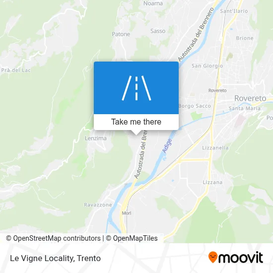 Le Vigne Locality map