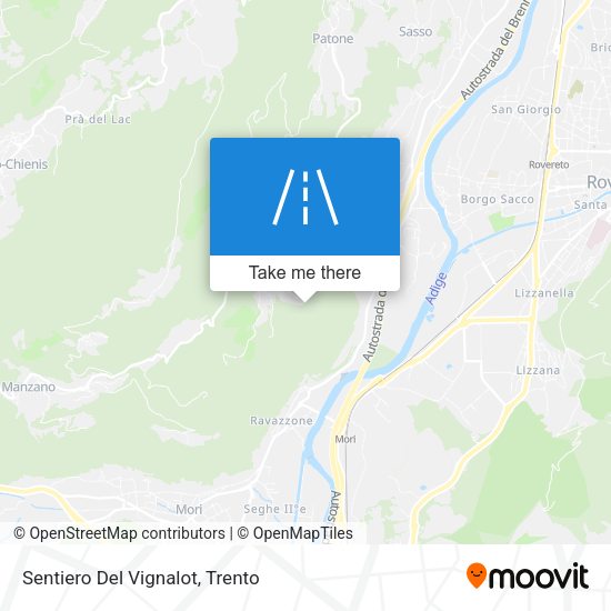 Sentiero Del Vignalot map