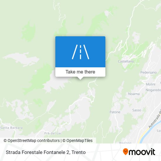 Strada Forestale Fontanele 2 map