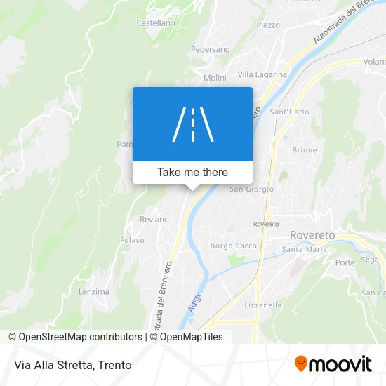 Via Alla Stretta map
