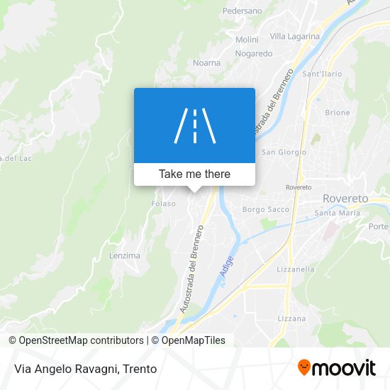 Via Angelo Ravagni map