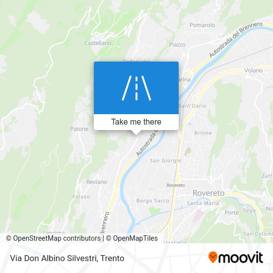 Via Don Albino Silvestri map