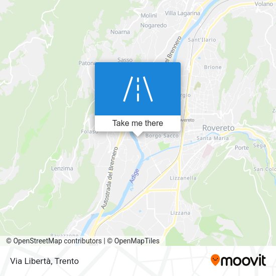 Via Libertà map