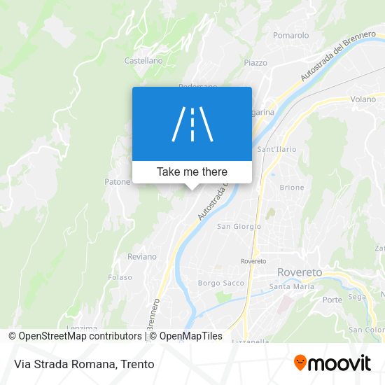 Via Strada Romana map